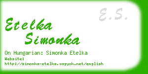 etelka simonka business card